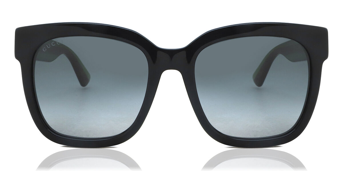 Gucci GG0034SN 002 Sunglasses Shiny Black | VisionDirect Australia
