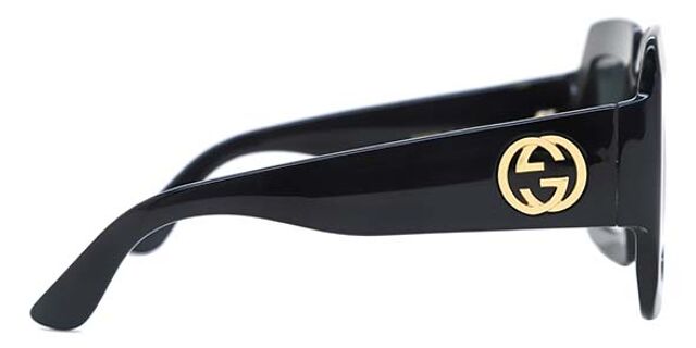 Gucci GG0053SN 001 Square Shiny Black Sunglasses  display picture 1