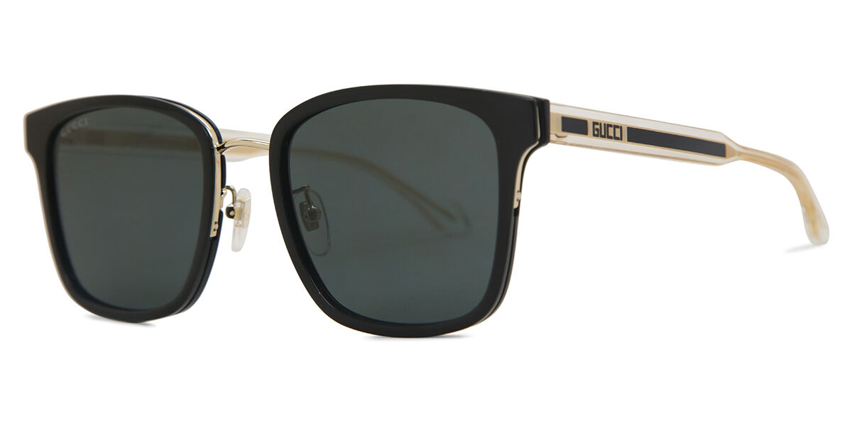 GUCCI サングラス ユニセックス アジアンフィット GG0563SKN-001 GG0563SKN Asian Fit sunglasses Black Shiny Gold