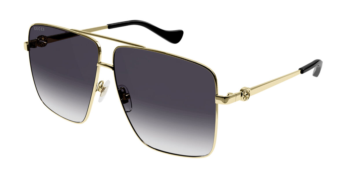 GG1087S-001 Sunglasses, Gold/Grey