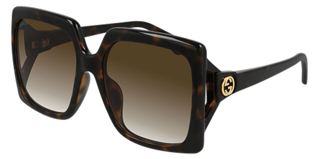 Gucci GG0876SA Asian Fit 002 Square Black Sunglasses  display picture 3