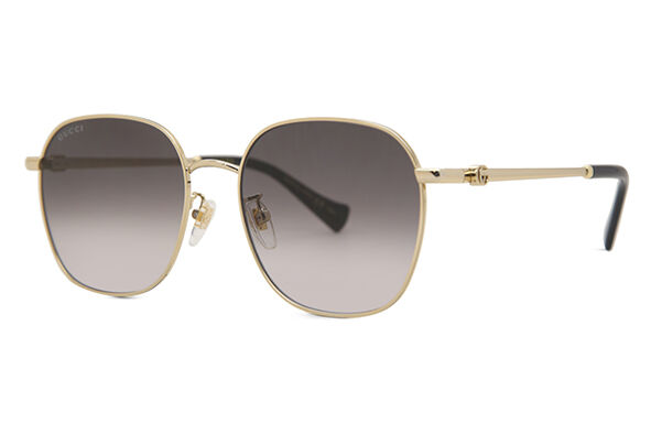 サングラス Gucci Sunglasses GG1142SA 001 Large Asian Fit Unisex GG1142SA Asian Fit sunglasses Black | SmartBuyGlasses US