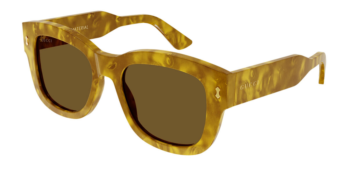Gucci GG1110S 004 Sunglasses Tortoise Yellow VisionDirect Australia
