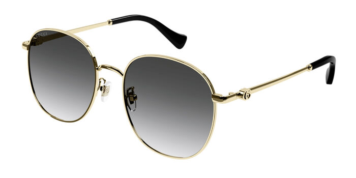 ? Original  GUCCIMetal Round Frame GG0595S Sunglasses Gold Black Gucci Metal Round Frame GG0595S Sunglasses Gold Black Red  main image 4