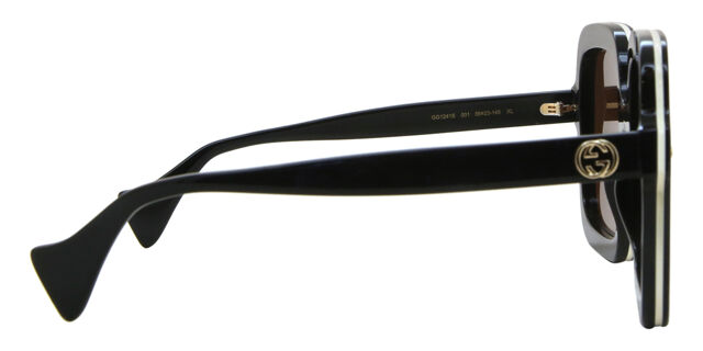 Gucci GG1241S 001 Square Black Sunglasses | SmartBuyGlasses US display picture 1
