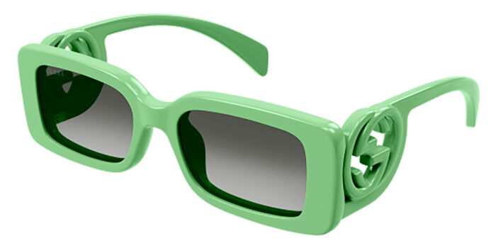 Gucci GG1325S 009 Rectangle Green Sunglasses  display picture 1