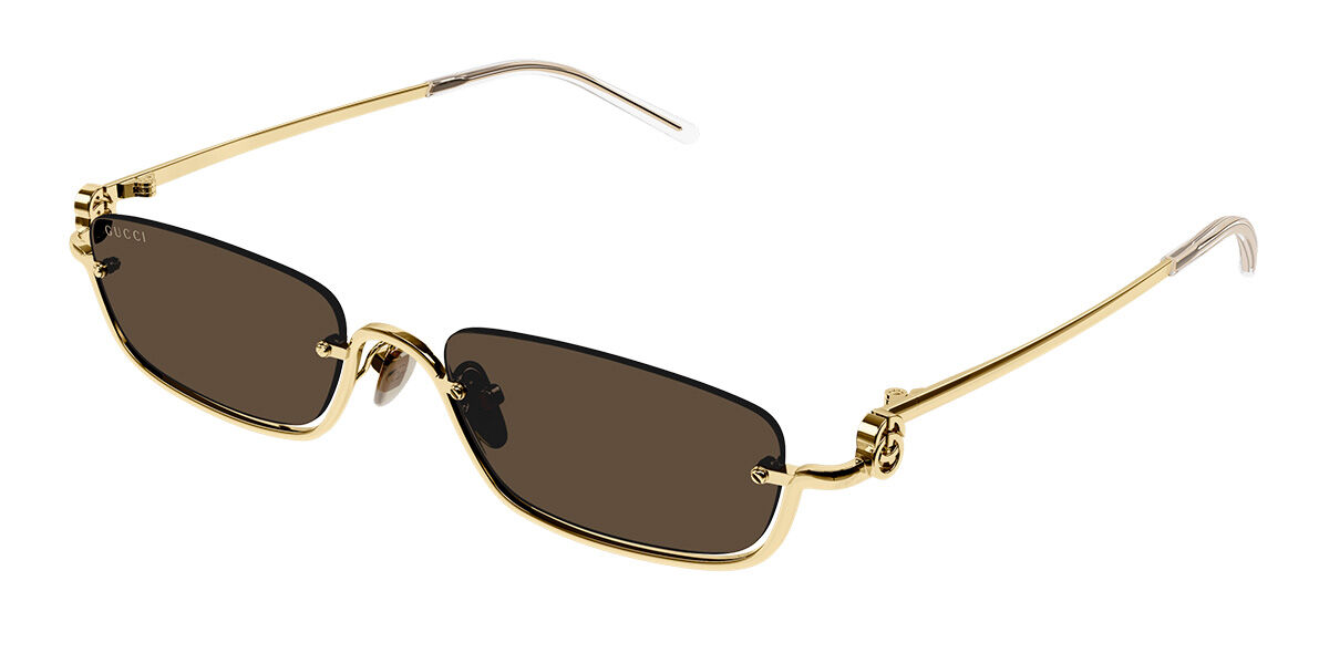 Gucci GG1278S 001 Sunglasses Gold | SmartBuyGlasses UK
