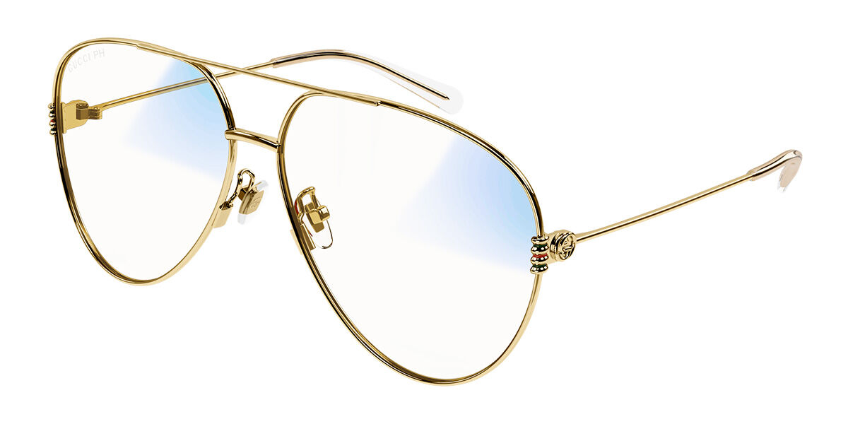 Photos - Glasses & Contact Lenses GUCCI GG1280S 001 Women’s Glasses Gold Size 62 - Free Lenses - HSA/F 