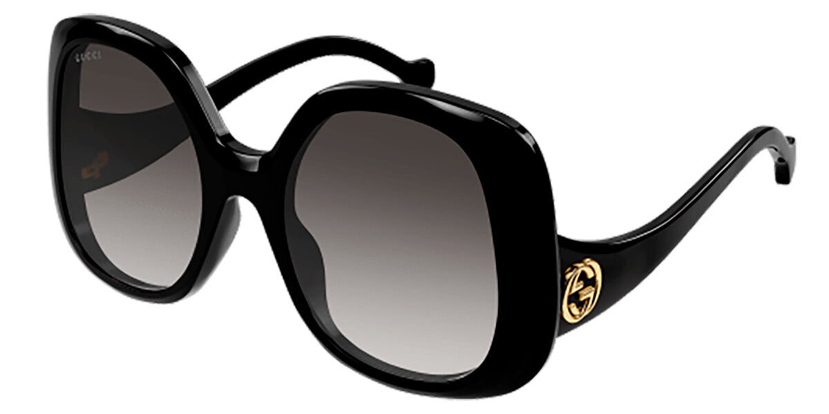 Photos - Sunglasses GUCCI GG1235S 001 Women’s  Black Size 55 - Free RX Lenses 
