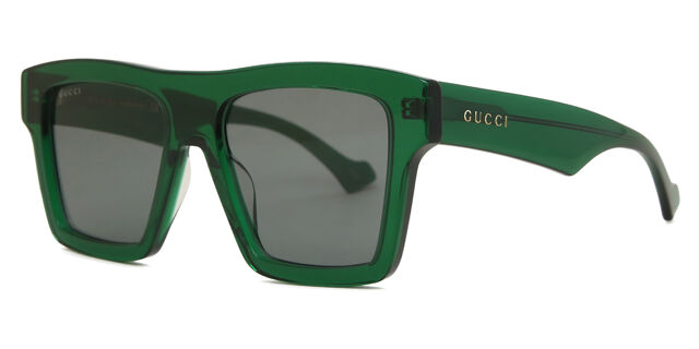Gucci GG0962S 010 Square Transparent Green Sunglasses  display picture 1
