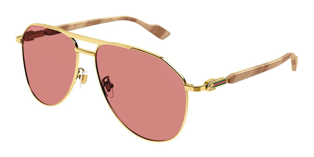 GG1220S-001 Sunglasses, Black/Gold main image 1