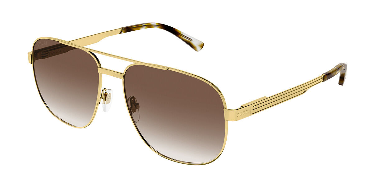 Gucci Gg1223s 003 Sunglasses Gold Visiondirect Australia