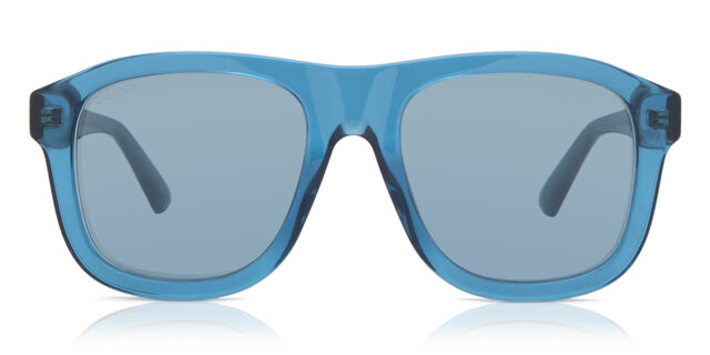 Gucci GG1316S 005 Square Blue Sunglasses | SmartBuyGlasses US display picture 1