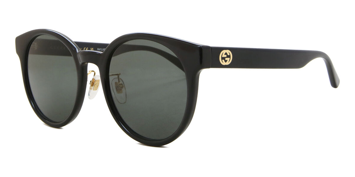 サングラス Gucci Polarized Sunglasses GG1339SK 002 Round Asian Fit GG1339SK Asian Fit sunglasses Black | SmartBuyGlasses US