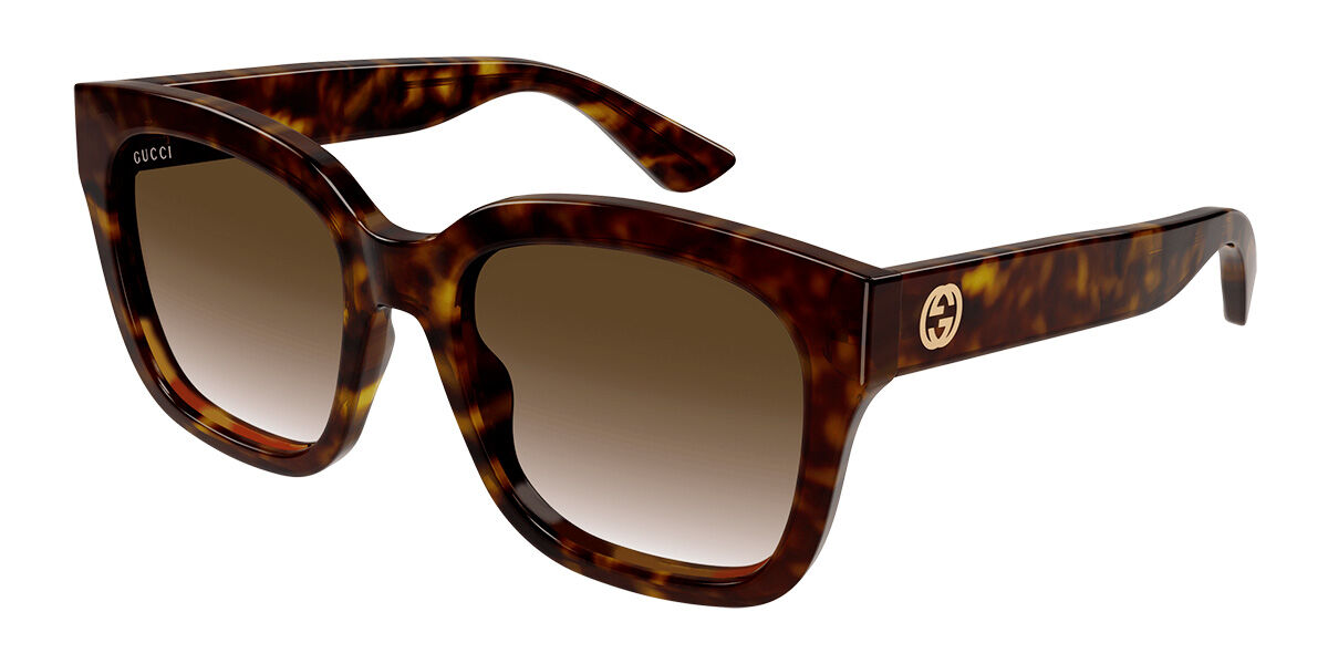 Gucci GG1338SK Asian Fit 002 Sunglasses in Brown Tortoise ...