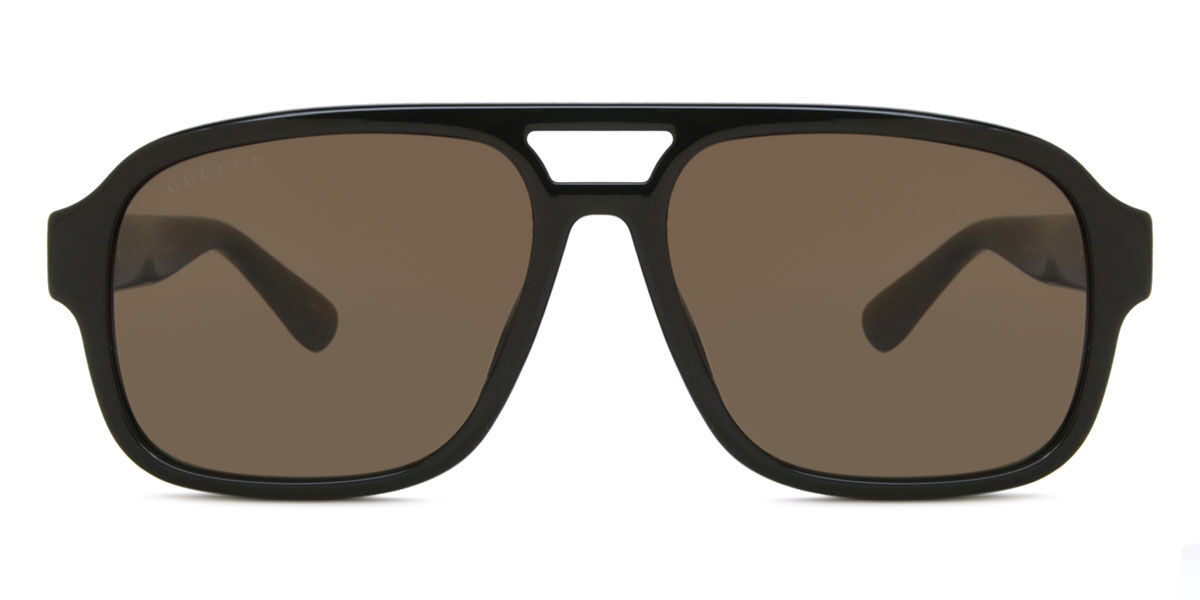 Gucci GG1342S 002 Pilot Black Sunglasses | SmartBuyGlasses US