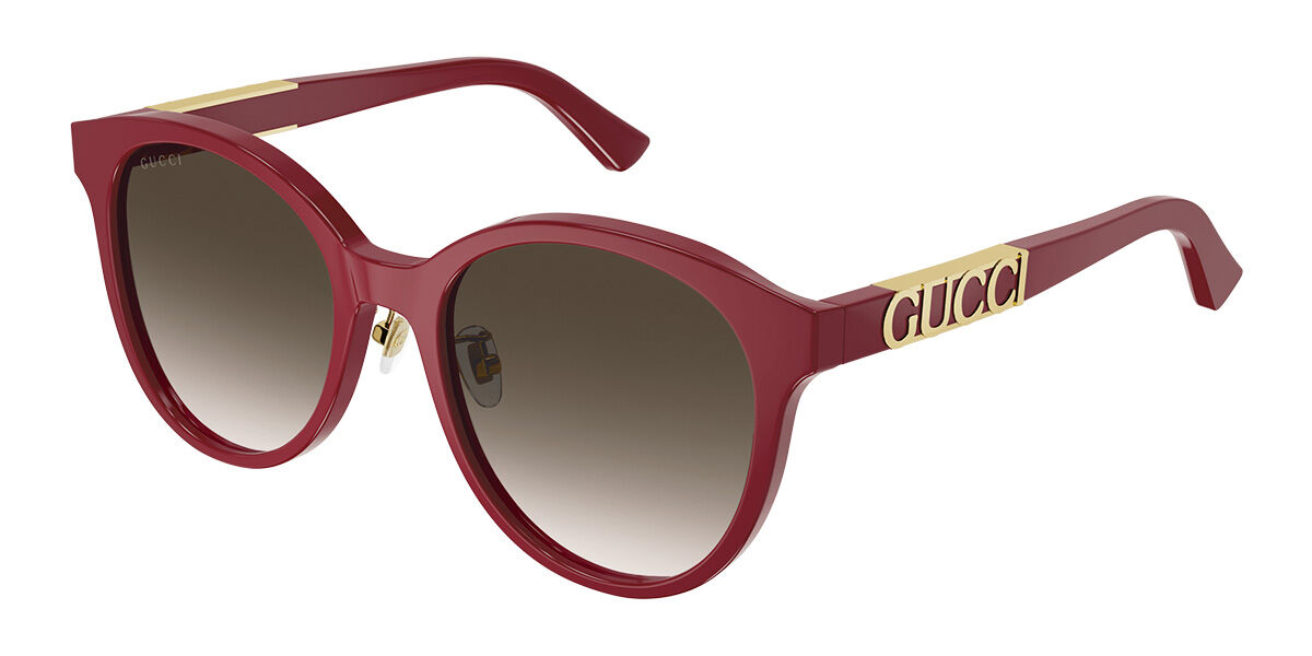 Photos - Sunglasses GUCCI GG1191SK Asian Fit 004 Women's  Red Size 56 
