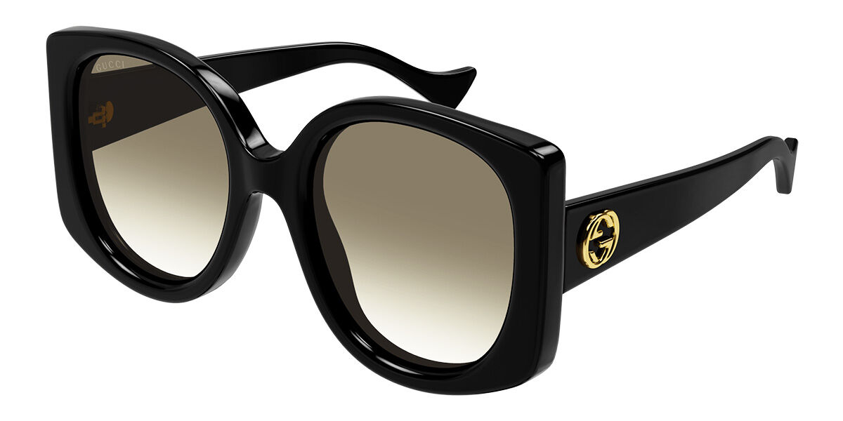 Gucci GG1257SA Asian Fit 004 Sunglasses in Black | SmartBuyGlasses USA