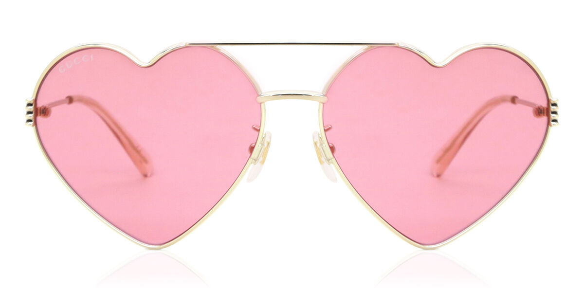 Photos - Sunglasses GUCCI GG1283S 002 Women’s  Gold Size 62 - Free RX Lenses 