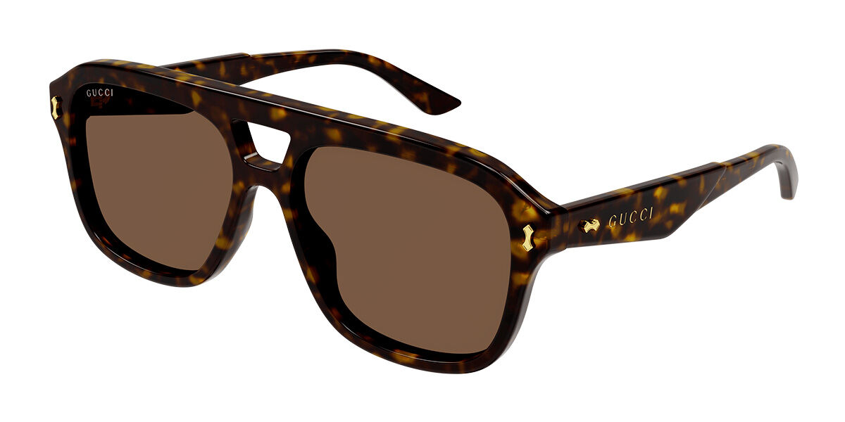 Gucci GG1263S 006 Sunglasses Tortoise | VisionDirect Australia