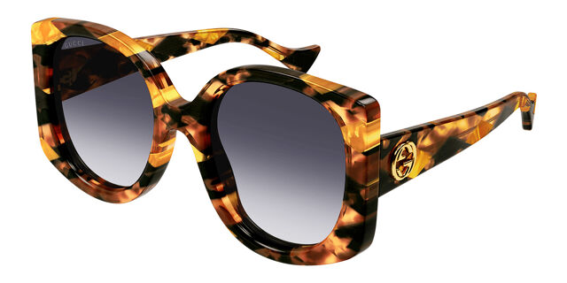 Gucci GG1257S 004 Square Tortoise Sunglasses  display picture 2