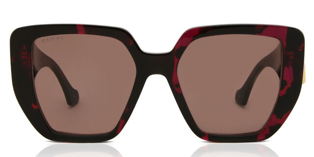 Gucci Tortoise Brown Cat-Eye Sunglasses with Pink Lenses Cat eye frame sunglasses in fuchsia tortoiseshell | GUCCI® US main image 4