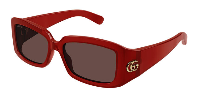 Gucci GG1403SK Asian Fit 003 Rectangle Burgundy Sunglasses  display picture 1