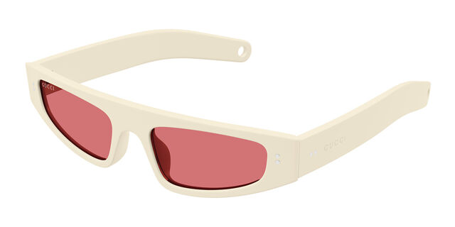 Gucci GG1634S 005 Rectangle Ivory Sunglasses 