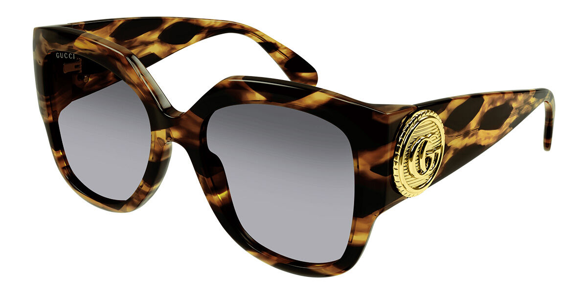 Gucci GG1407S 002 54 Tortoiseshell Damskie Okulary Przeciwsłoneczne