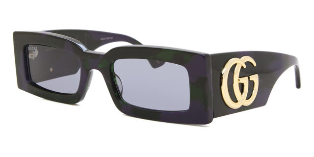 Gucci GG1425S 003 Rectangle Tortoise Sunglasses 