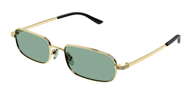 Gucci GG1457S 005 Rectangle Gold Sunglasses | SmartBuyGlasses US display picture 3