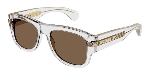Gucci Clear Frame Sunglasses Brown Gucci - Brown Women Casual Eyewear | JHROP Preloved Luxury main image 2