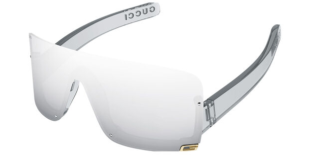 New, GUCCI Sunglasses GG1637S 002 Authentic NEW GUCCI GG1637S 002 OVERSIZED SILVER MASK WOMEN SUNGLASSES  main image 4