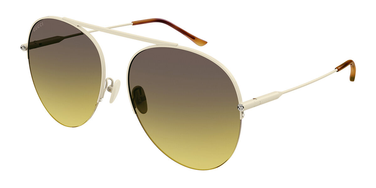 Gucci GG1413S 002 Sunglasses Silver | VisionDirect Australia