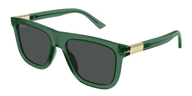 Gucci GG1502S 003 Square Transparent Green Sunglasses  display picture 2