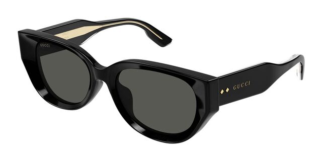 Gucci GG1532SA Asian Fit 001 Cat Eye Black Sunglasses  display picture 1