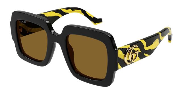 Gucci GG1547S 004 Square Black Sunglasses | SmartBuyGlasses US display picture 2
