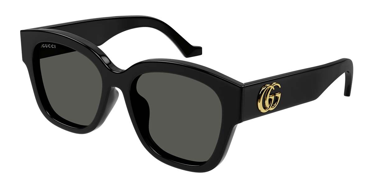 Photos - Sunglasses GUCCI GG1550SK Asian Fit 001 Women’s  Black Size 54 - Free 
