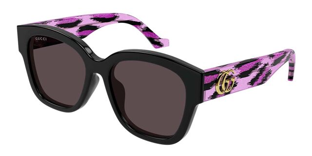 Gucci GG1550SK Asian Fit 004 Sunglasses Black | SmartBuyGlasses India