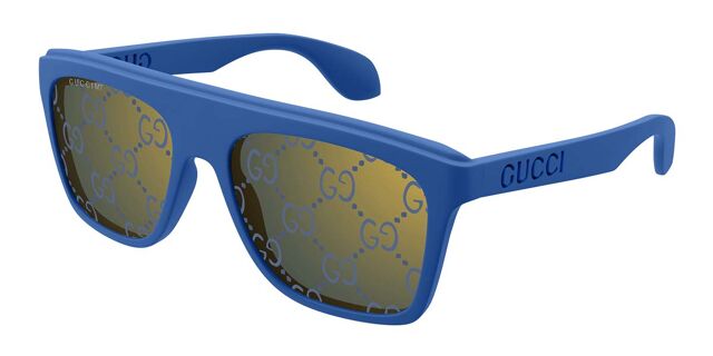 Gucci GG1570S 004 Square Blue Sunglasses | SmartBuyGlasses US display picture 2