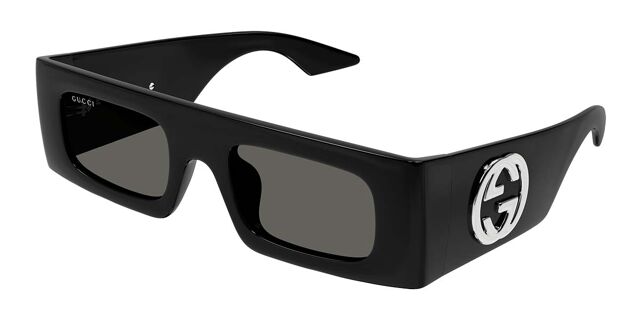 Gucci GG1646S 001 Rectangle Black Sunglasses  display picture 2