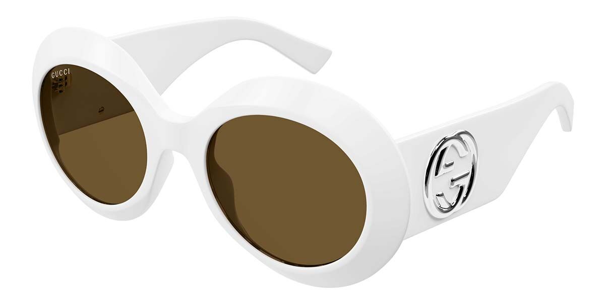 Photos - Sunglasses GUCCI GG1647S 003 Women’s  White Size 54 - Free RX Lenses 