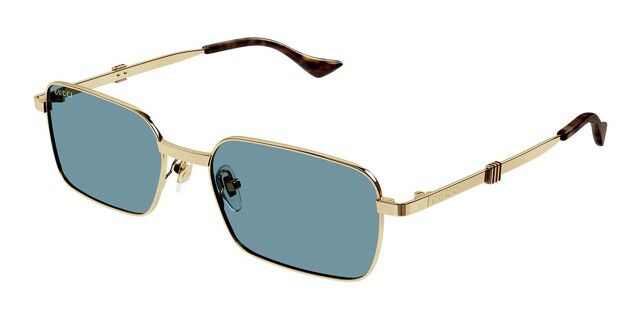 Gucci GG1495S 003 Rectangle Gold Sunglasses | SmartBuyGlasses US display picture 2