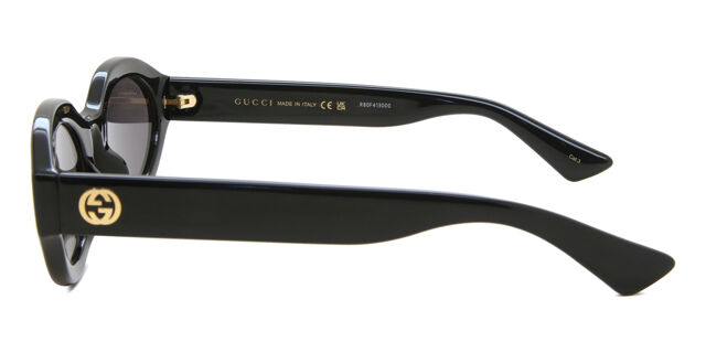 Gucci GG1579S 001 Oval Black Sunglasses | SmartBuyGlasses US display picture 1