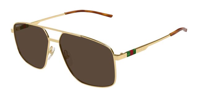 GUCCI Elegant Gold Sunglasses Gucci GG1814S 004 Geometric Gold Sunglasses | SmartBuyGlasses US main image 3