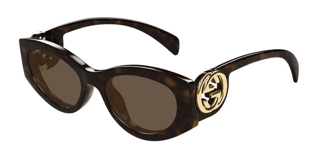 Gucci GG1691S Asian Fit 002 Oval Tortoise Sunglasses  display picture 1