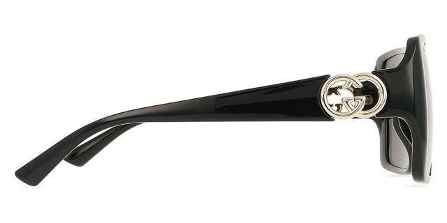 NEW GUCCI GG1692SA 001 BLACK GREY AUTHENTIC SUNGLASSES Gucci GG1692SA Asian Fit 001 Square Black Sunglasses  main image 3