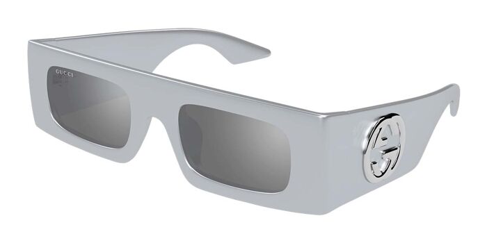 Gucci GG1646S 006 Rectangle Grey Sunglasses | SmartBuyGlasses US display picture 3