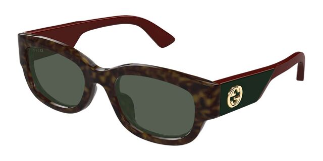 Gucci GG1667SK Asian Fit 002 Square Tortoise Sunglasses  display picture 1
