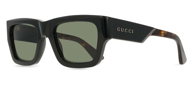 Gucci GG1668S 001 Rectangle Black Sunglasses  display picture 2